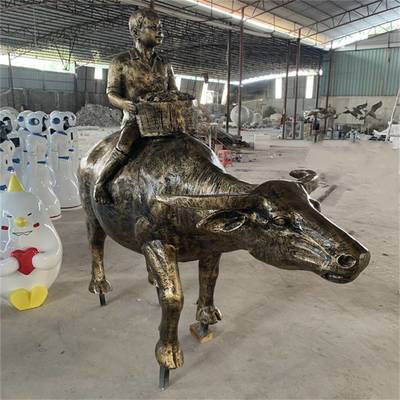 恒創(chuàng)雕塑廣西玻璃鋼人物雕塑公園仿銅人物雕塑小品